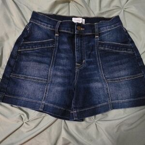 Evereve Dark Blue Denim Shorts
